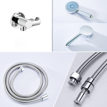 Juno Ceiling Mount 3 Way Shower Set Rainfall Shower Head With Triple Mixer & Handheld Shower