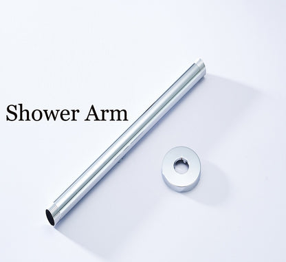 Juno Ceiling Mount 3 Way Shower Set Rainfall Shower Head With Triple Mixer & Handheld Shower