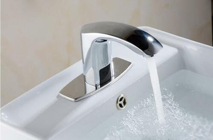 Juno Chrome Finished Automatic Motion Sensor Kitchen Faucet - Motion Sensor Bathroom Faucet