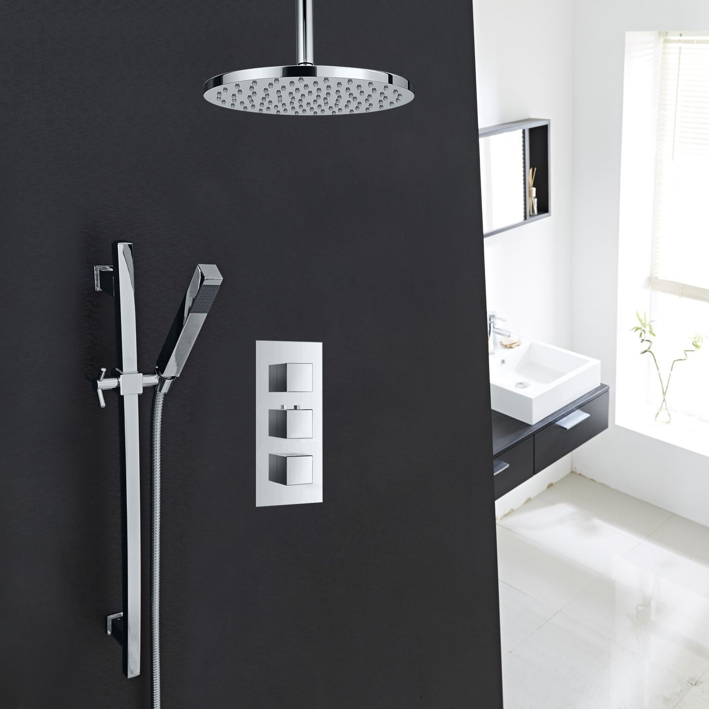 Juno Chrome Plated Round Shower Head