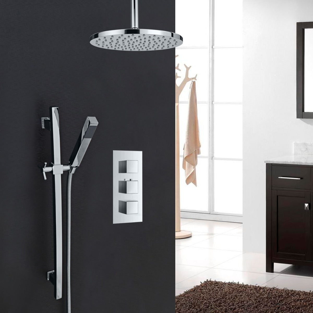 Juno Chrome Plated Round Shower Head