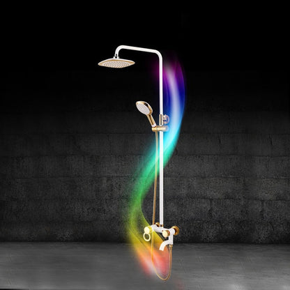 Juno Classic Look Wall Mounted Dual Handle Bathroom Shower with Hand-Held Shower