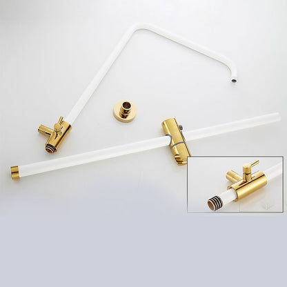 Juno Classic Look Wall Mounted Dual Handle Bathroom Shower with Hand-Held Shower