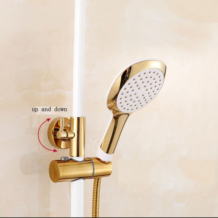 Juno Classic Look Wall Mounted Dual Handle Bathroom Shower with Hand-Held Shower