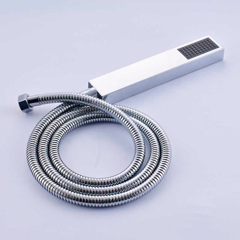 Juno Color Changing LED Shower Head Set With Wall Mount Digital Display Temperature Controller