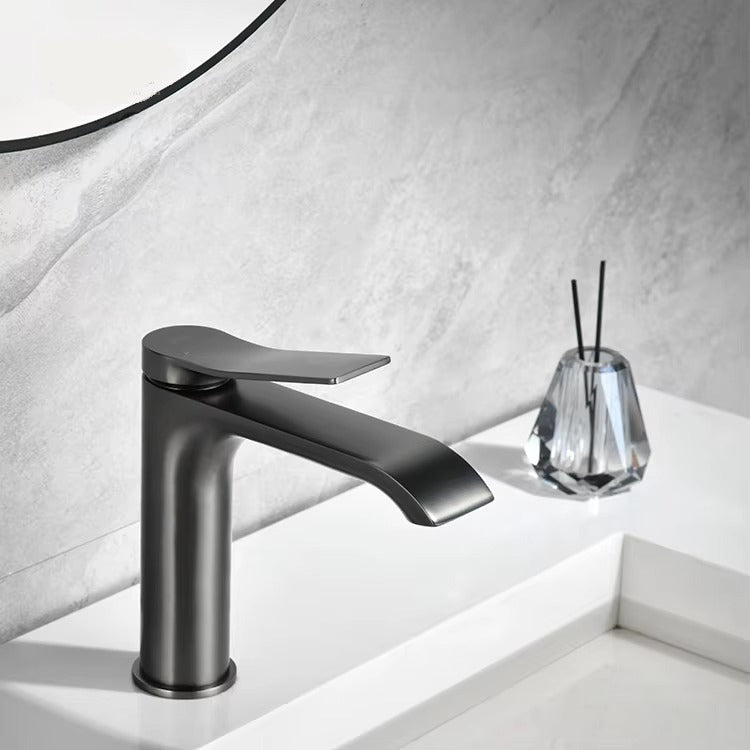 Juno Commercial Black Deck Mounted Single Handle Vessel Sink Faucet