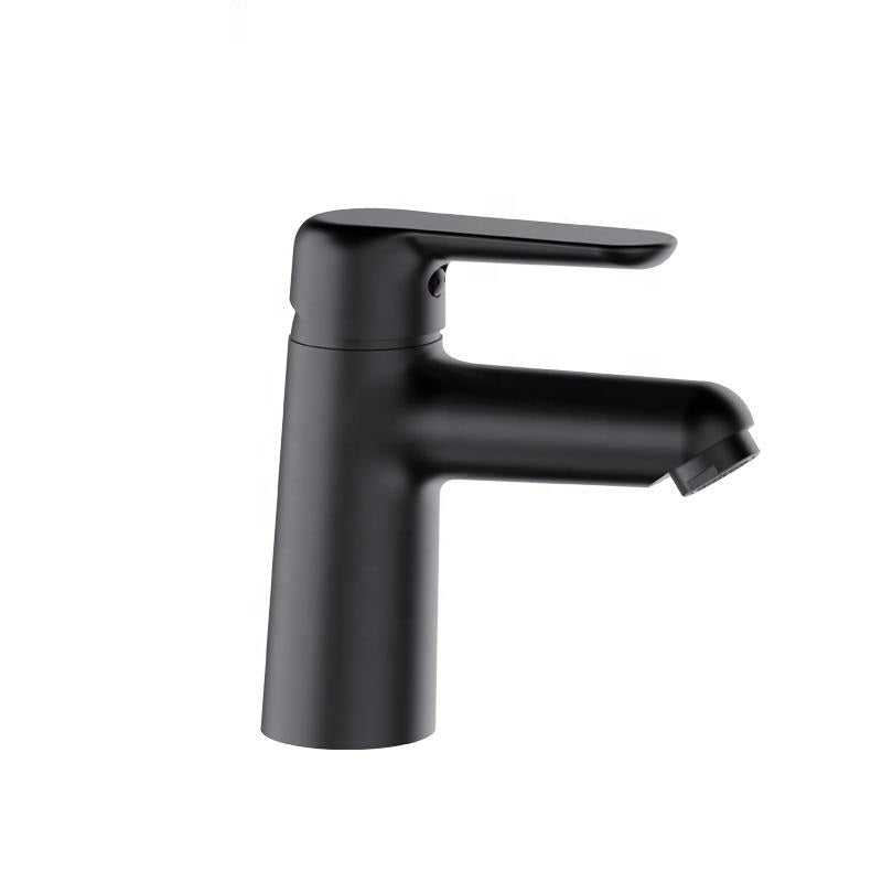 Juno Commercial Black Deck Mounted Single Handle Bathroom Faucet