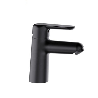 Juno Commercial Black Deck Mounted Single Handle Bathroom Faucet