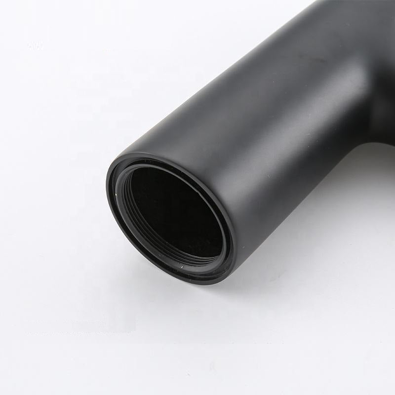 Juno Commercial Black Deck Mounted Single Handle Bathroom Faucet