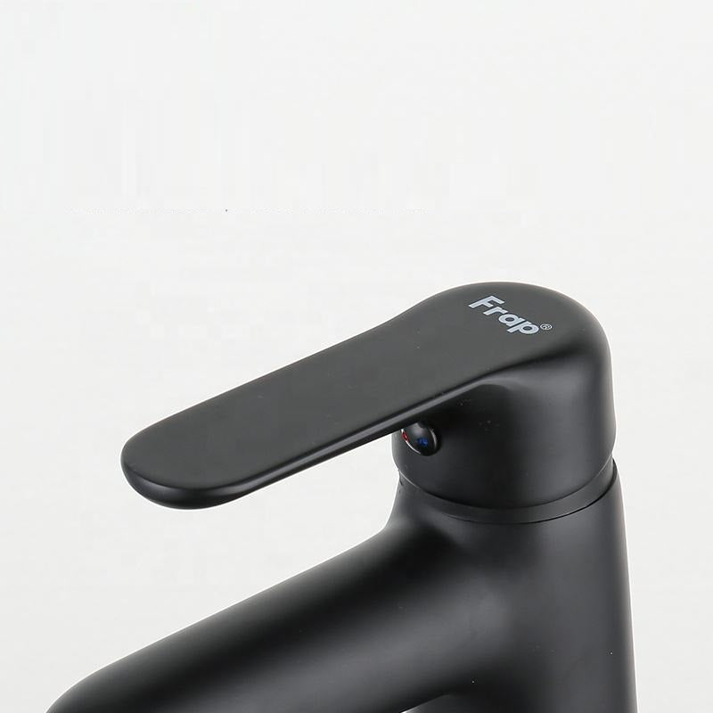 Juno Commercial Black Deck Mounted Single Handle Bathroom Faucet