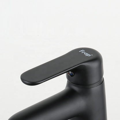 Juno Commercial Black Deck Mounted Single Handle Bathroom Faucet