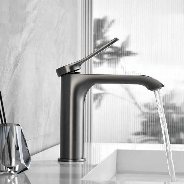 Juno Commercial Black Deck Mounted Single Handle Vessel Sink Faucet