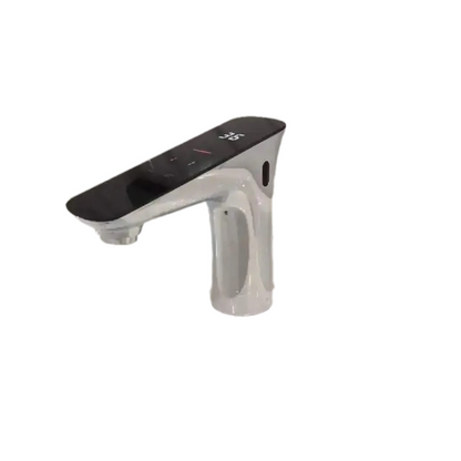 Juno Commercial Black Finish Deck Mounted Digital Display Touchless Bathroom Faucet