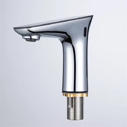 Juno Commercial Black Finish Deck Mounted Digital Display Touchless Bathroom Faucet