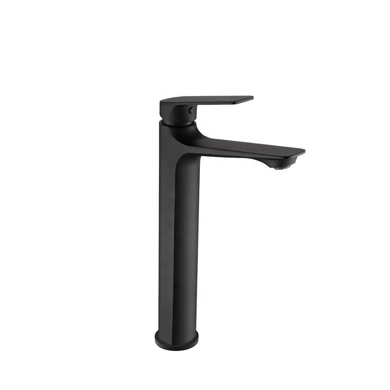 Juno Commercial Black Single Handle Hot and Cold Bathroom Basin Faucet