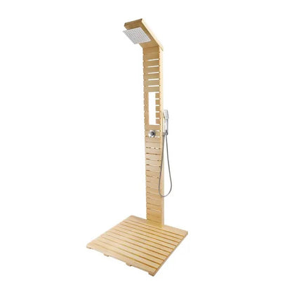 Juno Commercial Outdoor Pool Shower Panel in Brown Finish