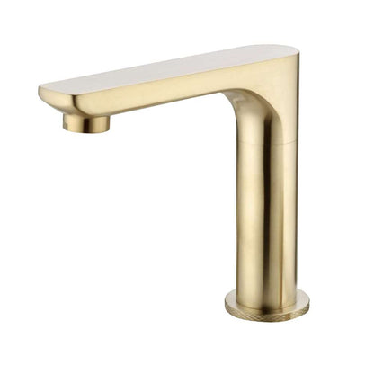 Juno Commercial Brushed Gold Finish Deck Mounted Automatic Touchless Bathroom Faucet