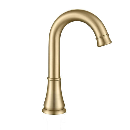 Juno Commercial Brushed Gold Finish Deck Mounted Motion Sensor Touchless Bathroom Faucet
