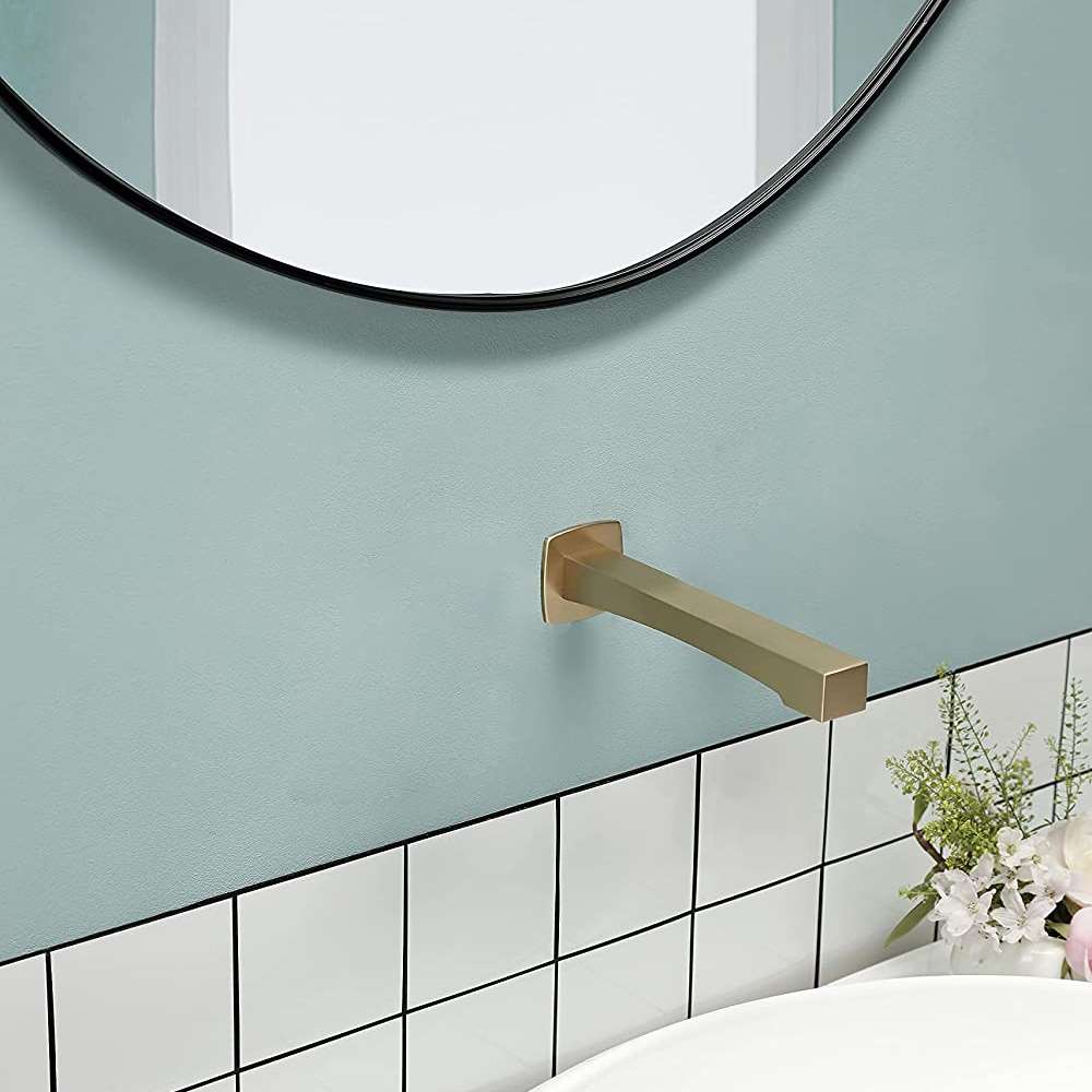 Juno Commercial Brushed Gold Finish Wall Mounted Smart Touchless Bathroom Faucet