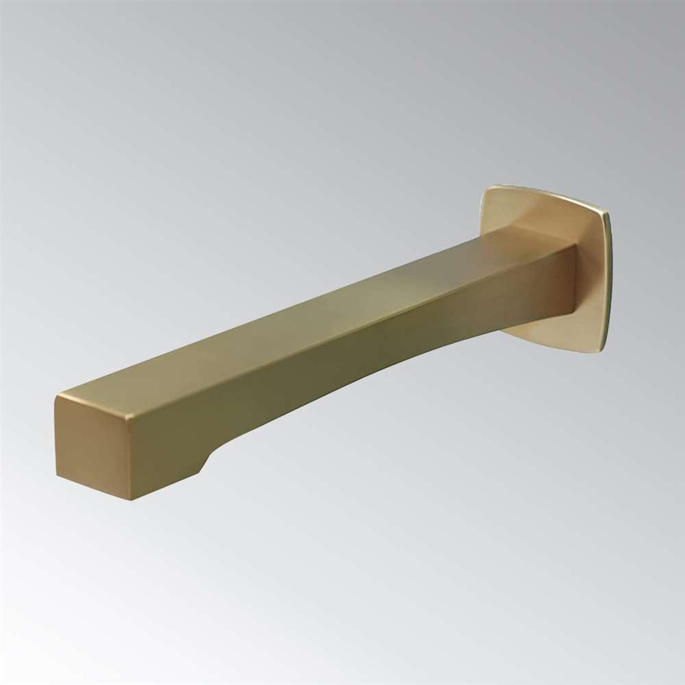 Juno Commercial Brushed Gold Finish Wall Mounted Smart Touchless Bathroom Faucet