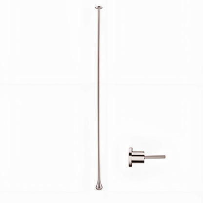 Juno Commercial Brushed Nickel Ceiling Mounted Single Hot and Cold Bathroom Faucet
