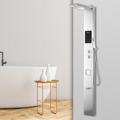 Juno Commercial Brushed Nickel Dual Handle Shower Panel