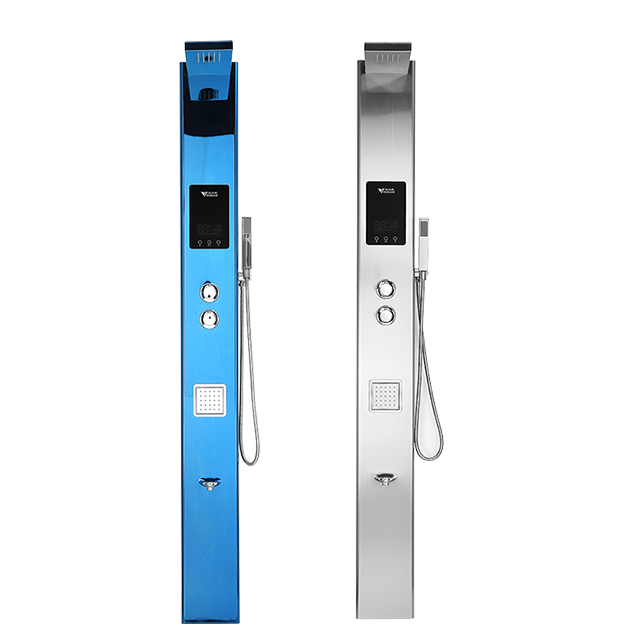 Juno Commercial Brushed Nickel Dual Handle Shower Panel