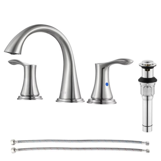 Juno Commercial Brushed Nickel Faucet Deck Mounted Hot & Cold