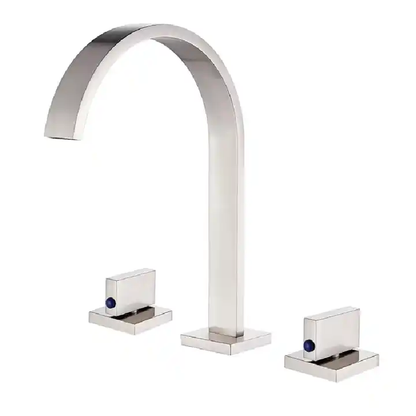 Juno Commercial Gold Finish Deck Mounted Dual Handle Bathroom Sink Faucet