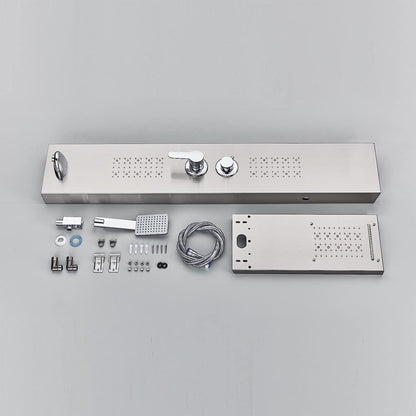 Juno Commercial Brushed Nickel Wall Mounted Bathroom Shower Panel