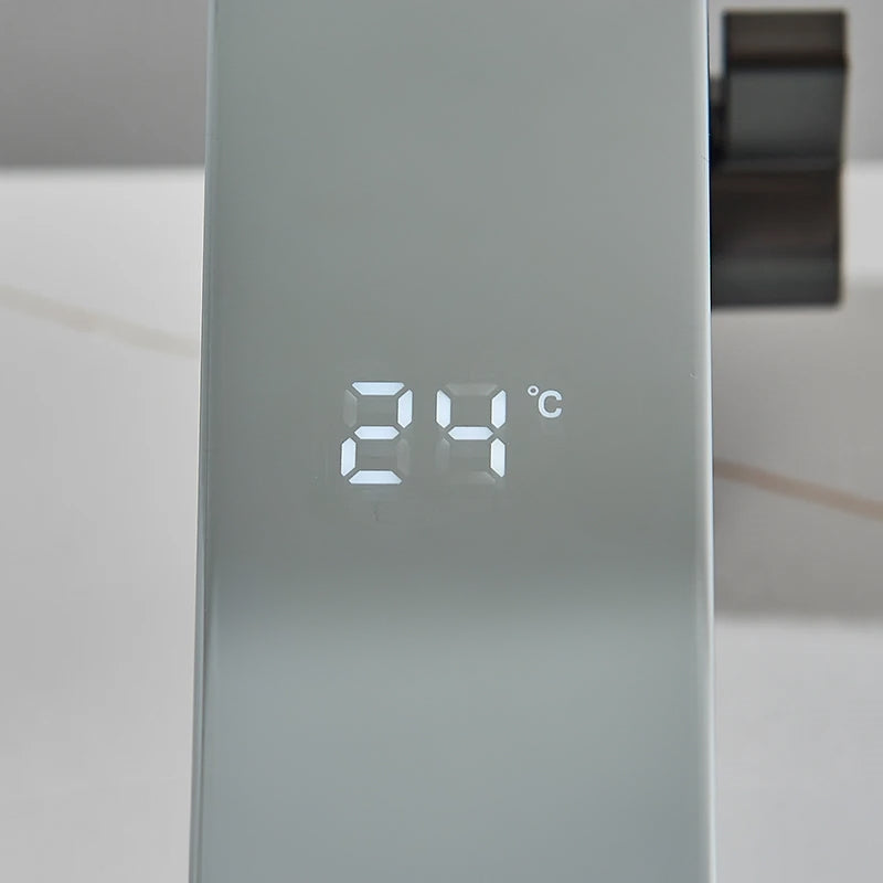 Juno Commercial Chrome Deck Mount Single Handle Touchless Bathroom Faucet