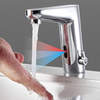 Juno Commercial Chrome Deck Mounted Bathroom Motion Sensor Faucet