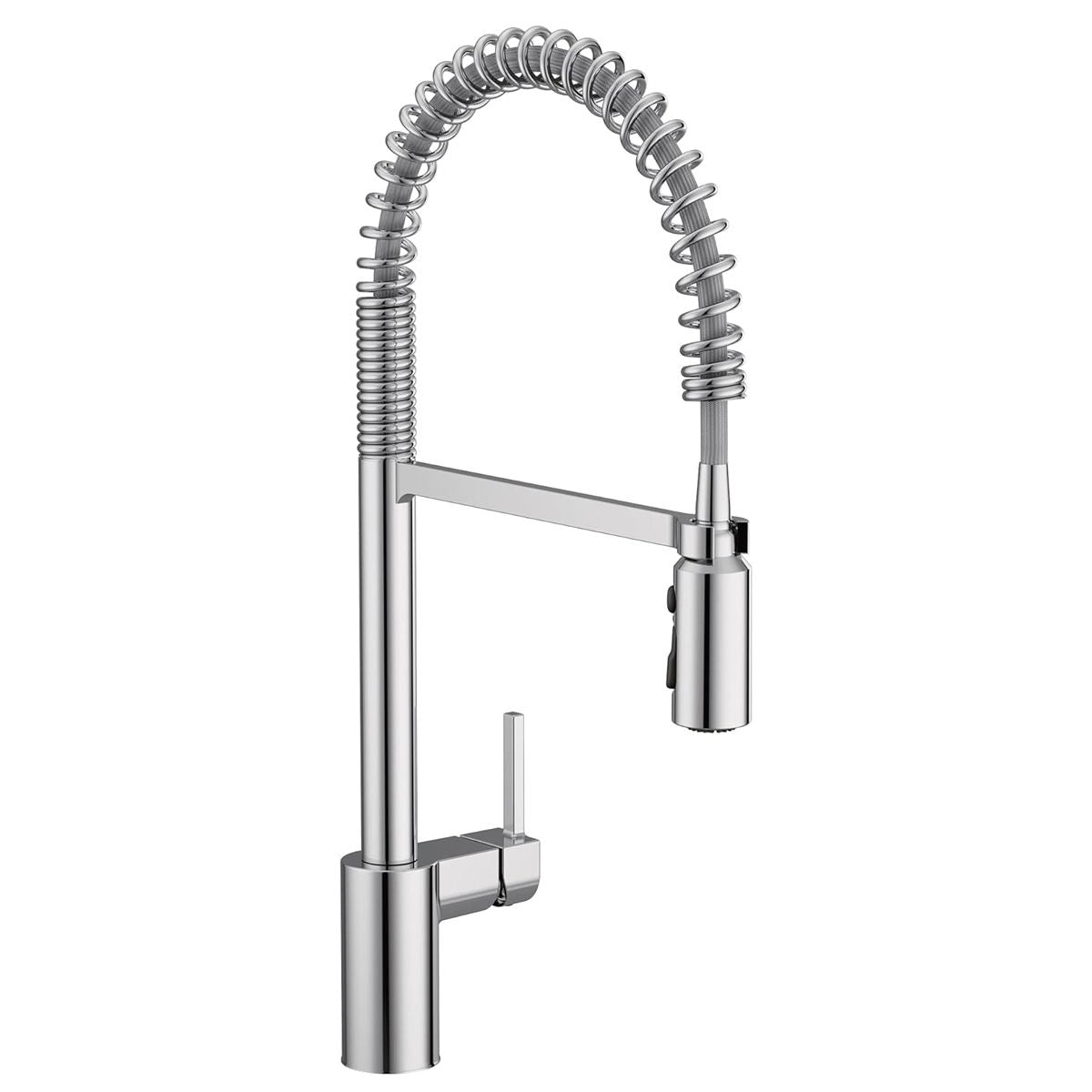 Juno Commercial Chrome Deck Mounted Single Handle Pull Down Kitchen Faucet