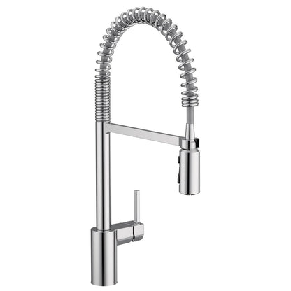 Juno Commercial Chrome Deck Mounted Single Handle Pull Down Kitchen Faucet