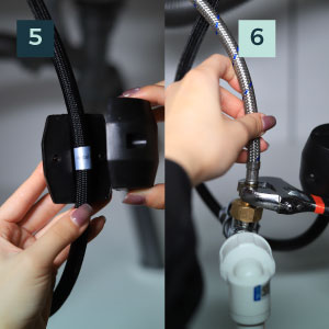 Juno Commercial Chrome Deck Mounted Single Handle Pull Down Kitchen Faucet