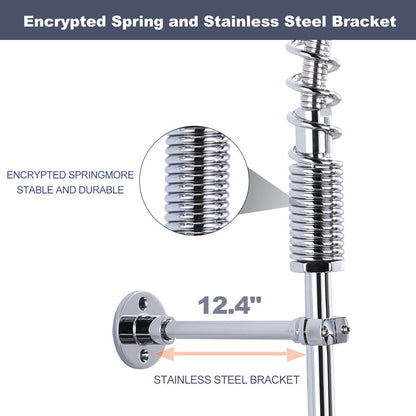 Juno 8 Inch Center Splash Mount Pre Rinse Faucet Chrome - Dual Handle Deck Mounted Kitchen Sink Faucet