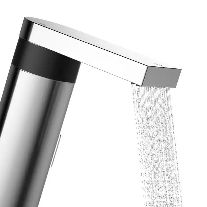 Juno Commercial Chrome Finish Deck Mounted Motion Sensor Bathroom Faucet