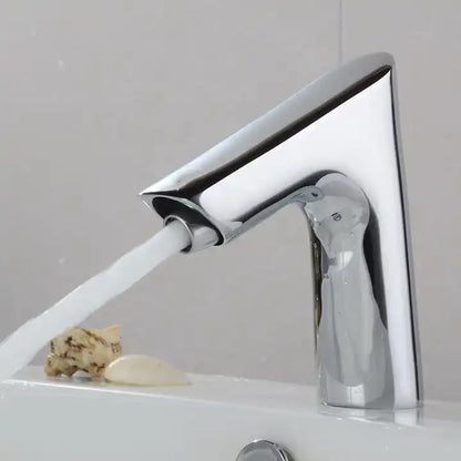 Juno Commercial Chrome Finish Deck Mounted Touch Free Bathroom Faucet