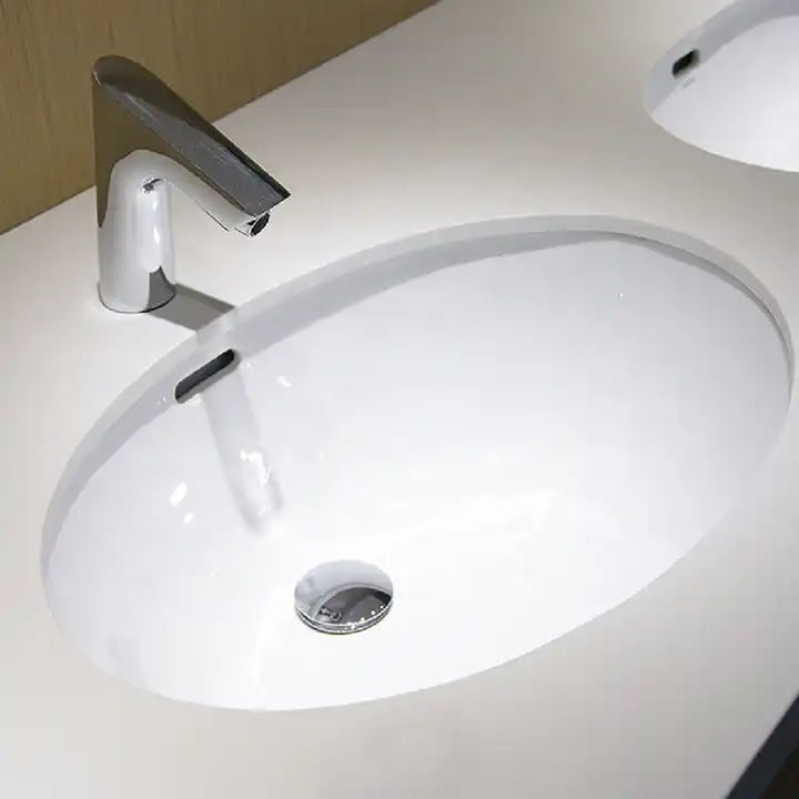 Juno Commercial Chrome Finish Deck Mounted Touch Free Bathroom Faucet