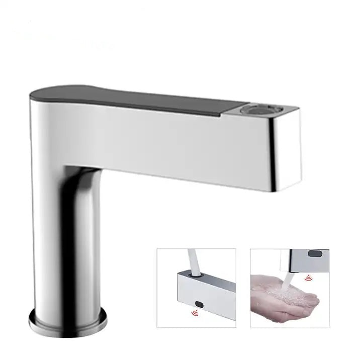 Juno Commercial Deck Mounted Chrome Finish Touchless Basin Faucet