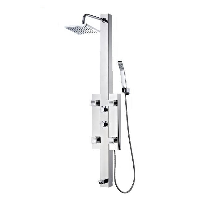 Juno Commercial Chrome Finish Dual Handle Body Jets Shower Panel