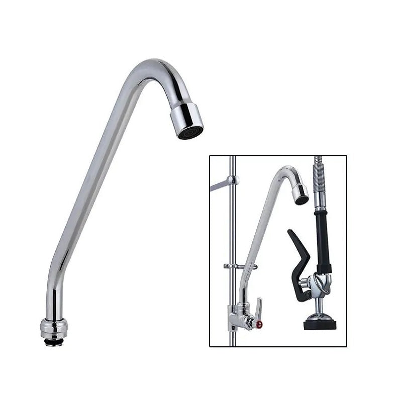 Juno Commercial Restaurant Pre Rinse Faucet Chrome Finish Single Handle Kitchen Faucet