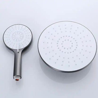 Juno Commercial Chrome Finish Wall Mounted Single Handle Round Shower System