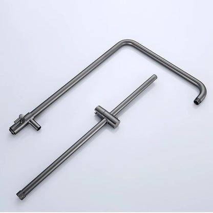 Juno Commercial Chrome Finish Wall Mounted Single Handle Round Shower System