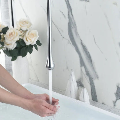 Juno Commercial Chrome Single Handle Ceiling Mounted Bathroom Basin Faucet