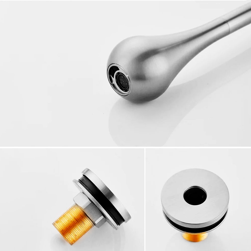 Juno Commercial Chrome Single Handle Ceiling Mounted Bathroom Basin Faucet