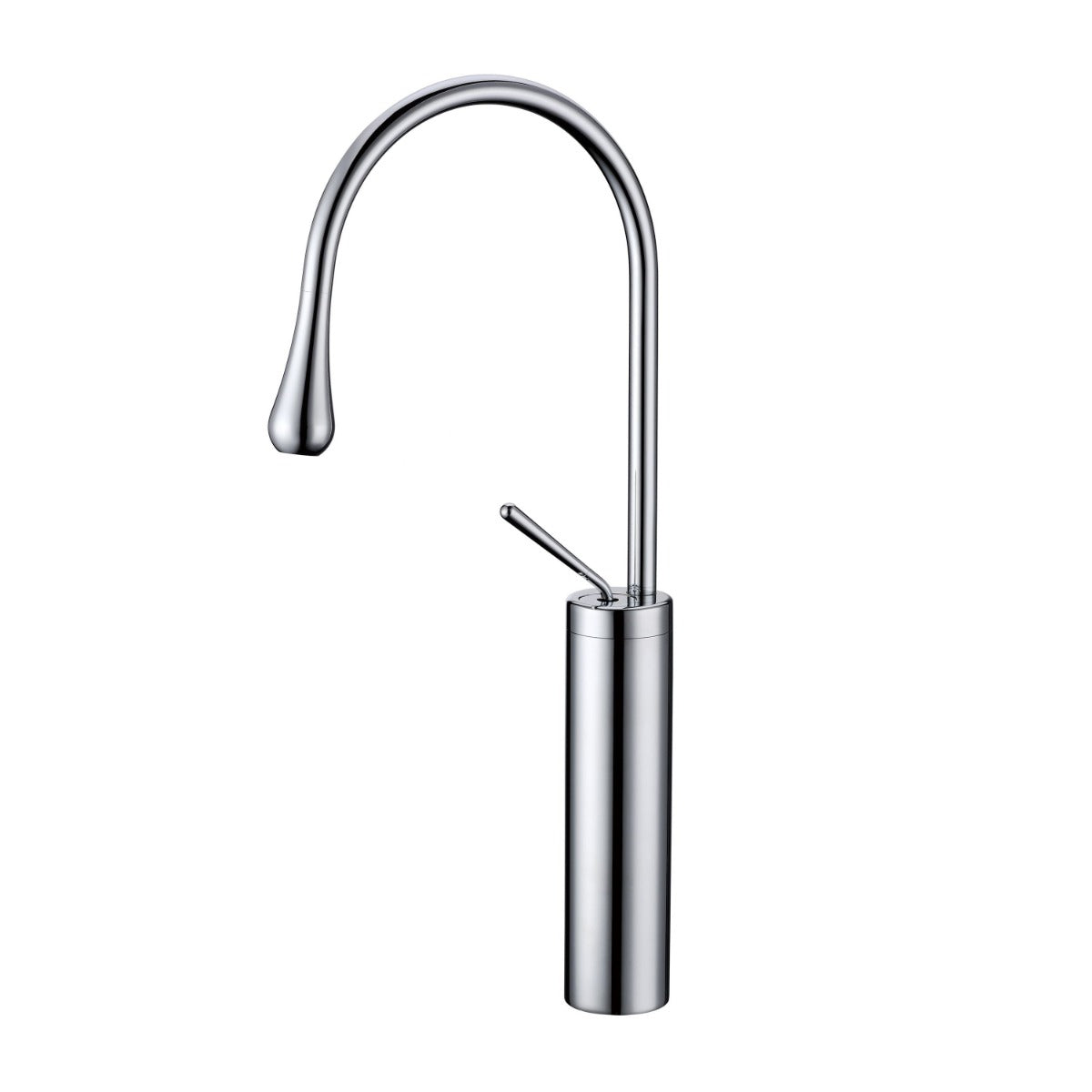 Juno Commercial Chrome Single Handle Countertop Bathroom Sink Faucet