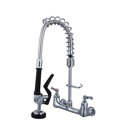 Commercial Faucet With Pre-Rinse Sprayer