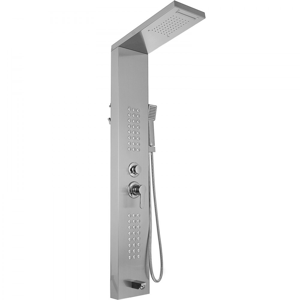 Juno Commercial Brushed Nickel Wall Mounted Bathroom Shower Panel