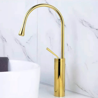 Juno Commercial Gold Deck Mounted Single Handle Countertop Sink Faucet
